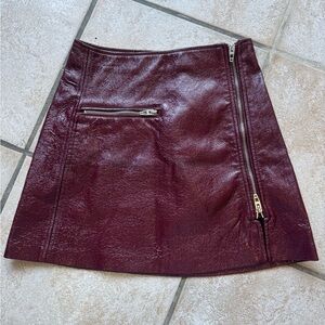 Blank NYC Burgundy A-Line Skirt